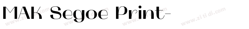 MAK Segoe Print字体转换